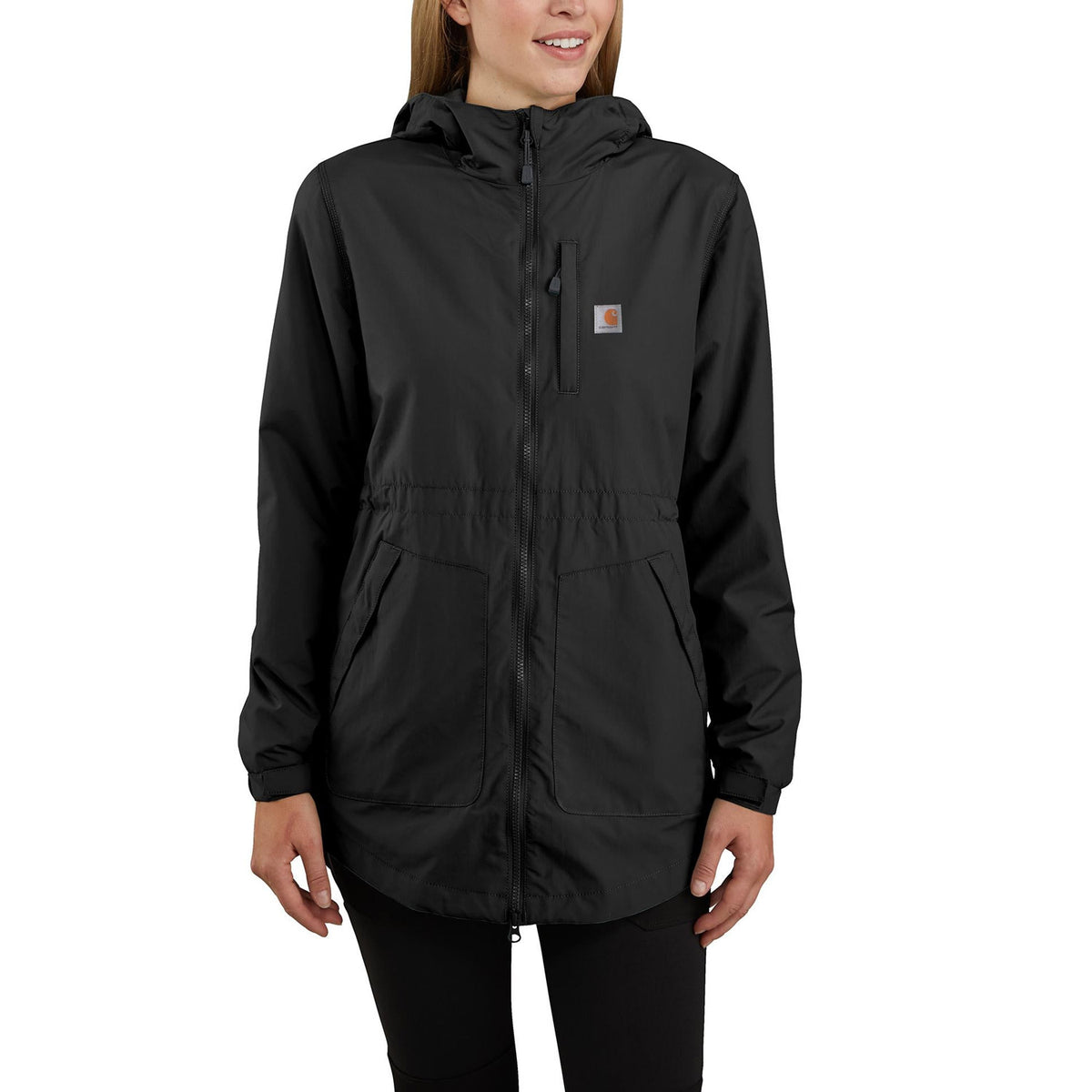 Carhartt Women&#39;s Mesh-Lined Lightweight Rain Jacket - Work World - Workwear, Work Boots, Safety Gear