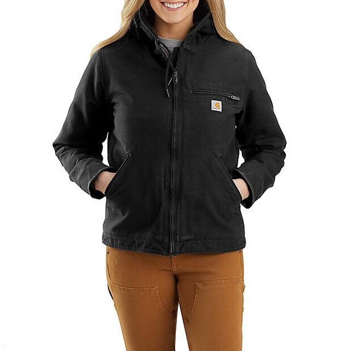 Carhartt Women&#39;s Washed Duck Sherpa Jacket - Work World - Workwear, Work Boots, Safety Gear