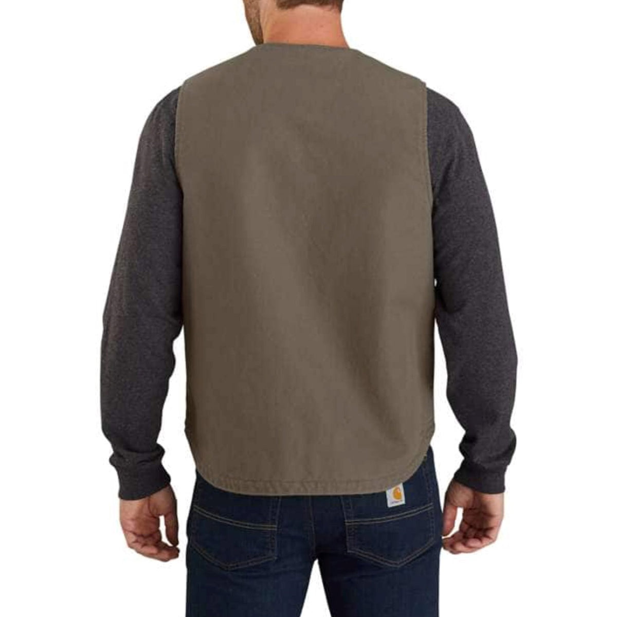 Carhartt Men&#39;s Washed Duck Sherpa Lined Vest