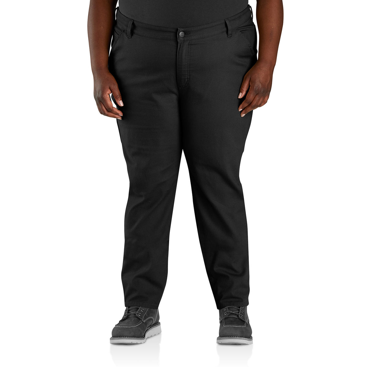 Carhartt Women&#39;s Rugged Flex® Relaxed Fit Canvas Work Pant_Black - Work World - Workwear, Work Boots, Safety Gear