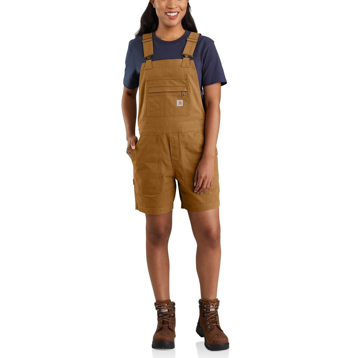 Carhartt Women&#39;s Rugged Flex Canvas Shortall - Work World - Workwear, Work Boots, Safety Gear