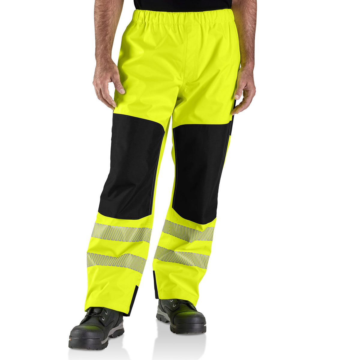 Carhartt Men&#39;s Storm Defender Class E Waterproof Hi-Vis Double-Front Pant - Work World - Workwear, Work Boots, Safety Gear