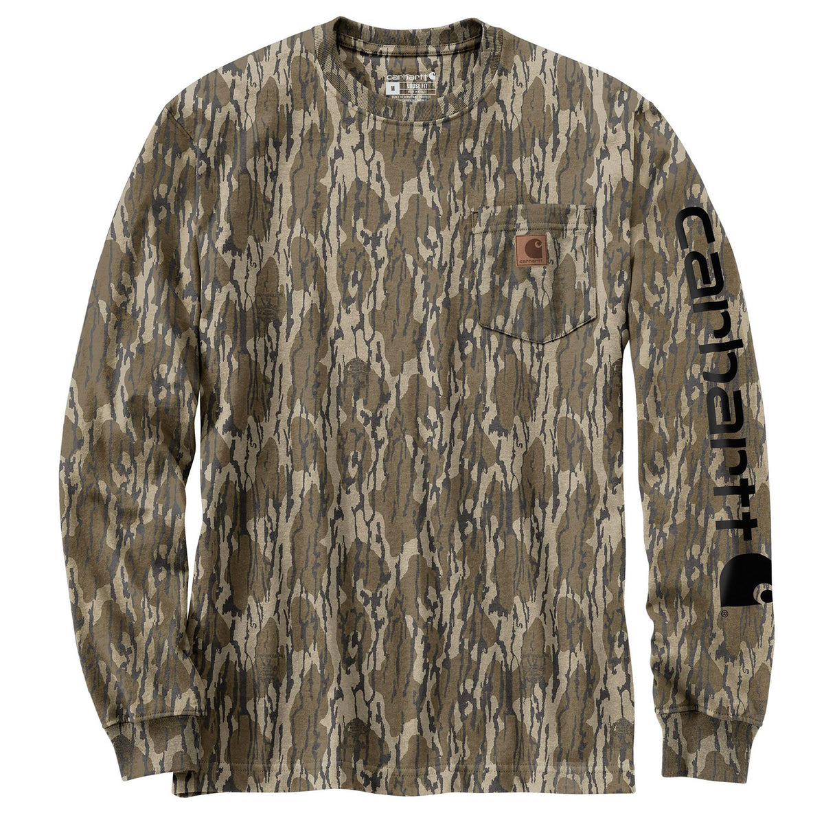 Carhartt Men&#39;s Loose Fit Camo Graphic Long Sleeve T-Shirt - Work World - Workwear, Work Boots, Safety Gear