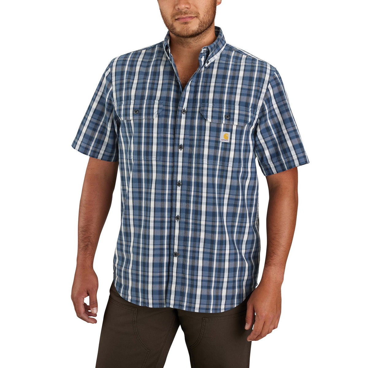 Carhartt Men&#39;s Loose Fit Midweight Short Sleeve Work Shirt - Work World - Workwear, Work Boots, Safety Gear