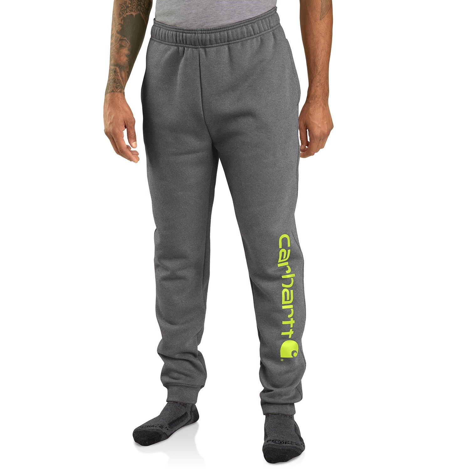 Carhartt Men's Relaxed Fit Midweight Tapered Logo Sweatpant - Work World - Workwear, Work Boots, Safety Gear