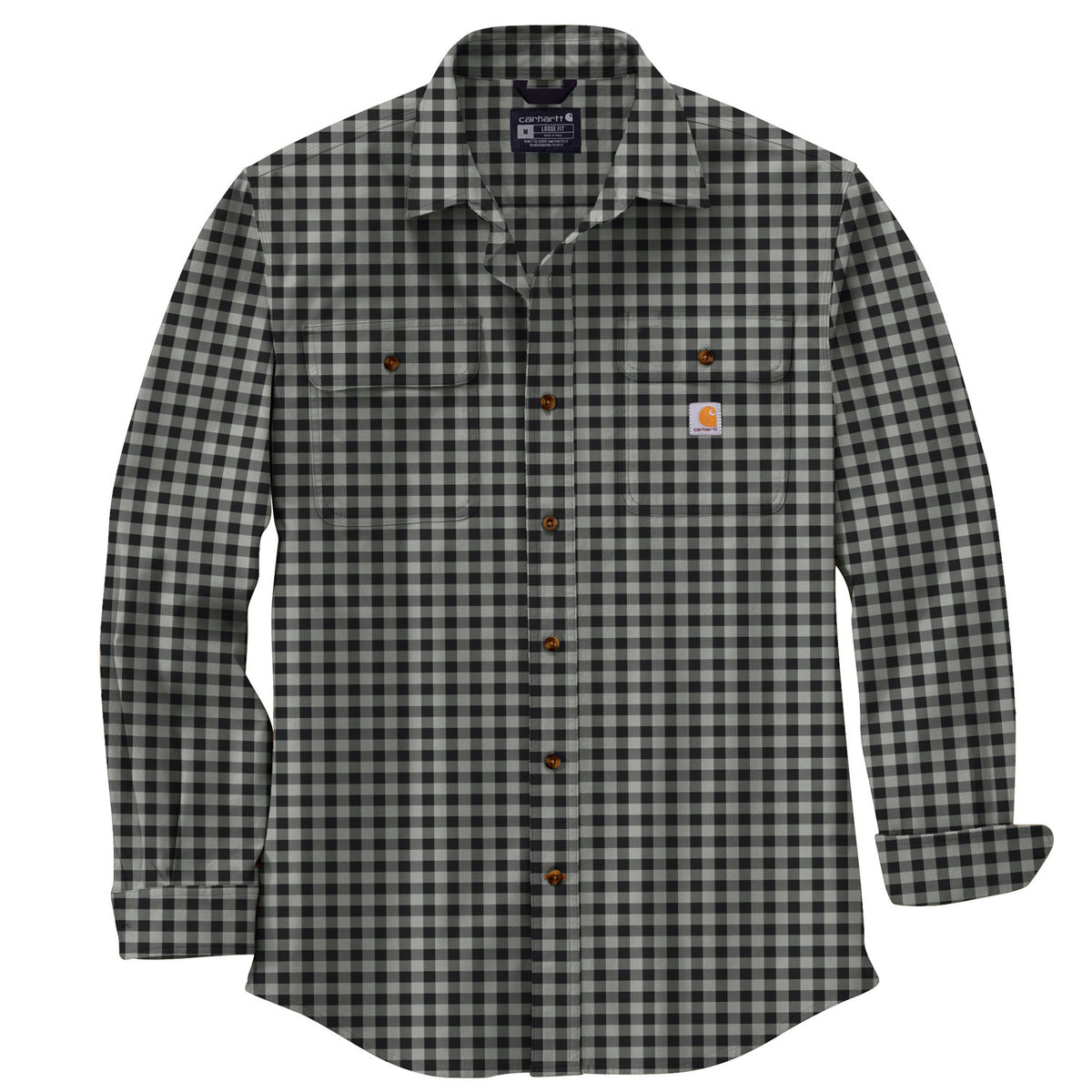 Carhartt Men&#39;s Loose Fit Heavyweight Button-Down Long Sleeve Flannel Plaid Shirt - Work World - Workwear, Work Boots, Safety Gear