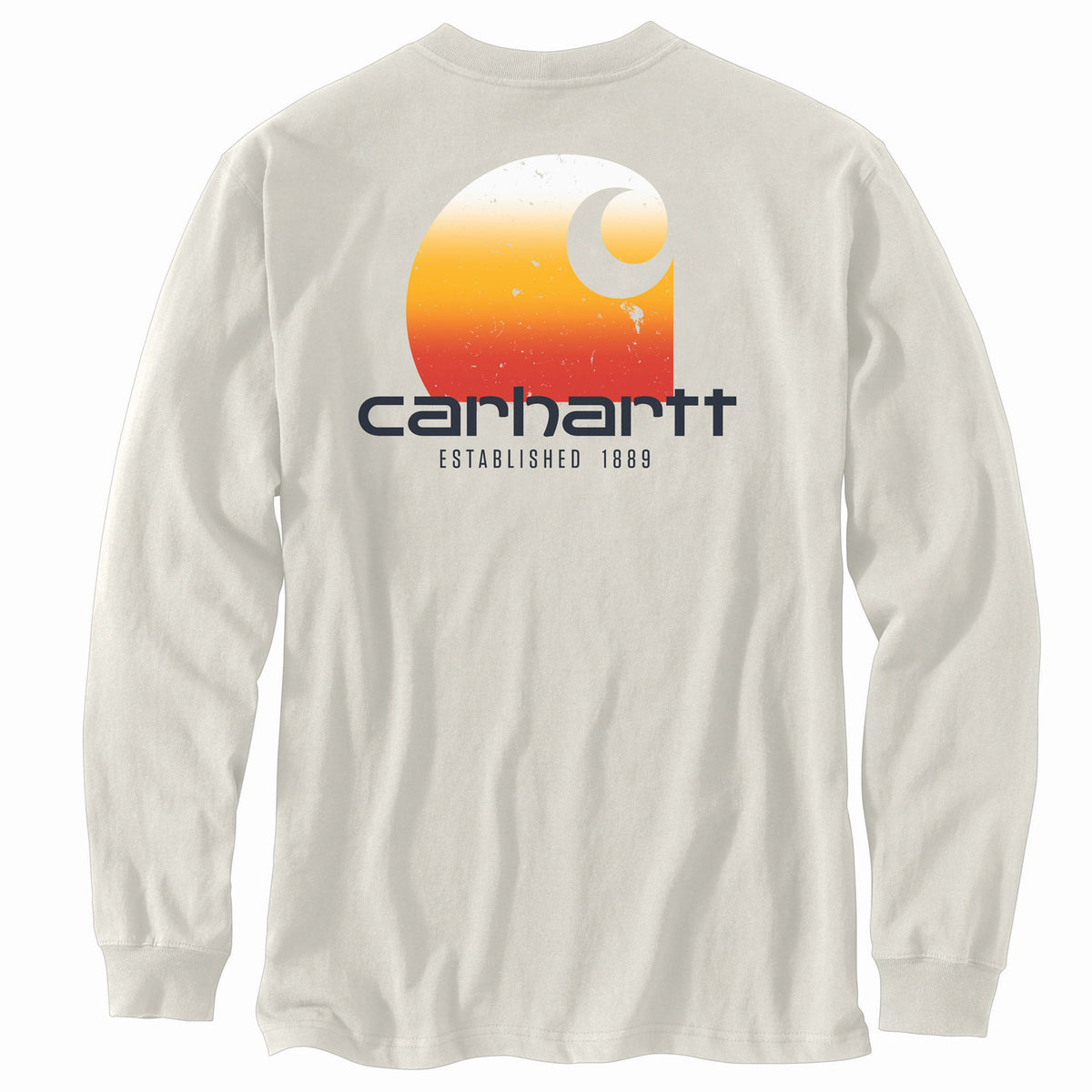 Carhartt Men&#39;s Relaxed Fit Heavyweight Pocket &quot;C&quot; Graphic Long Sleeve T-Shirt - Work World - Workwear, Work Boots, Safety Gear