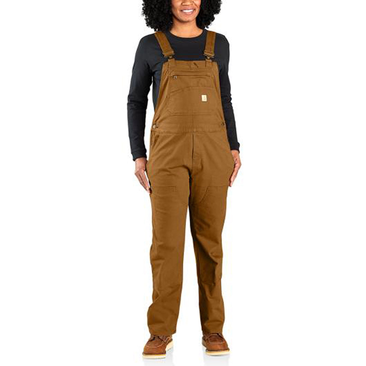 Carhartt Women&#39;s Rugged Flex® Double-Front Canvas Bib - Work World - Workwear, Work Boots, Safety Gear