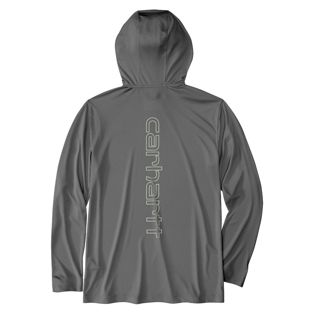 Carhartt Men's Force Sun Defender Hooded Logo Long Sleeve T-Shirt Long Sleeve T-Shirts Carhartt