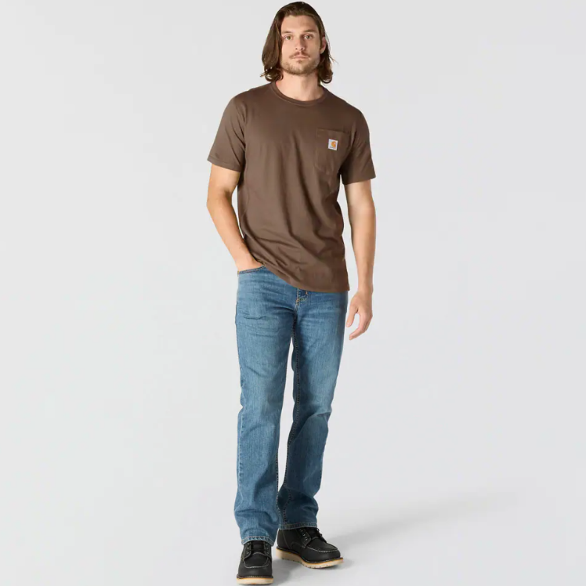 Carhartt Men's Force® Relaxed Fit Midweight Short Sleeve Pocket Tee - Work World - Workwear, Work Boots, Safety Gear