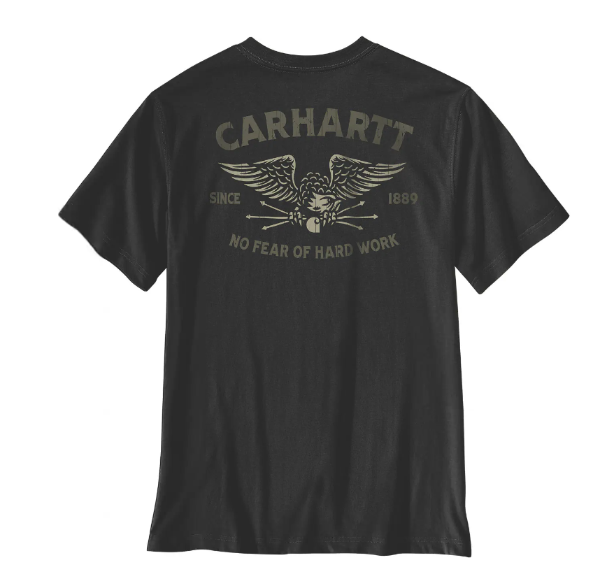 Carhartt Men's Irvine Hardwork Eagle Graphic Relaxed Fit Short Sleeve T-Shirt T-Shirts Carhartt