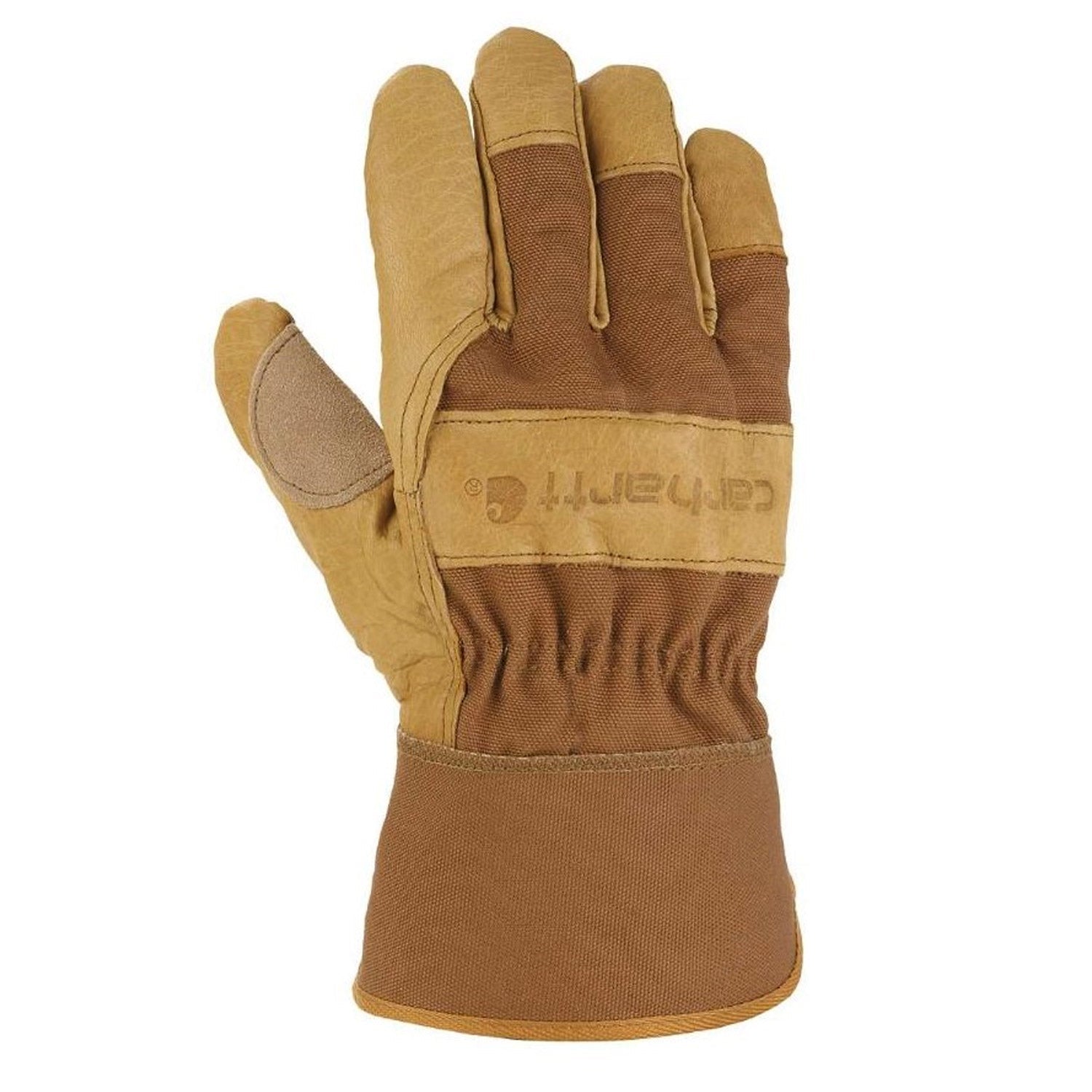 handschuhe carhartt Carhartt Grain Leather Safety Cuff Work Glove for Men's, Brown, S