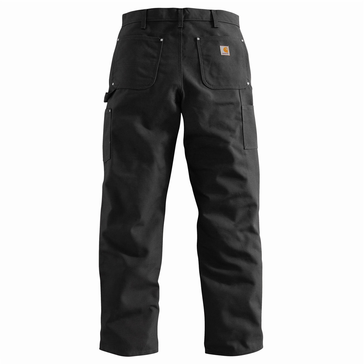 Carhartt Men&#39;s Firm Duck Double-Front Work Dungaree_Black - Work World - Workwear, Work Boots, Safety Gear