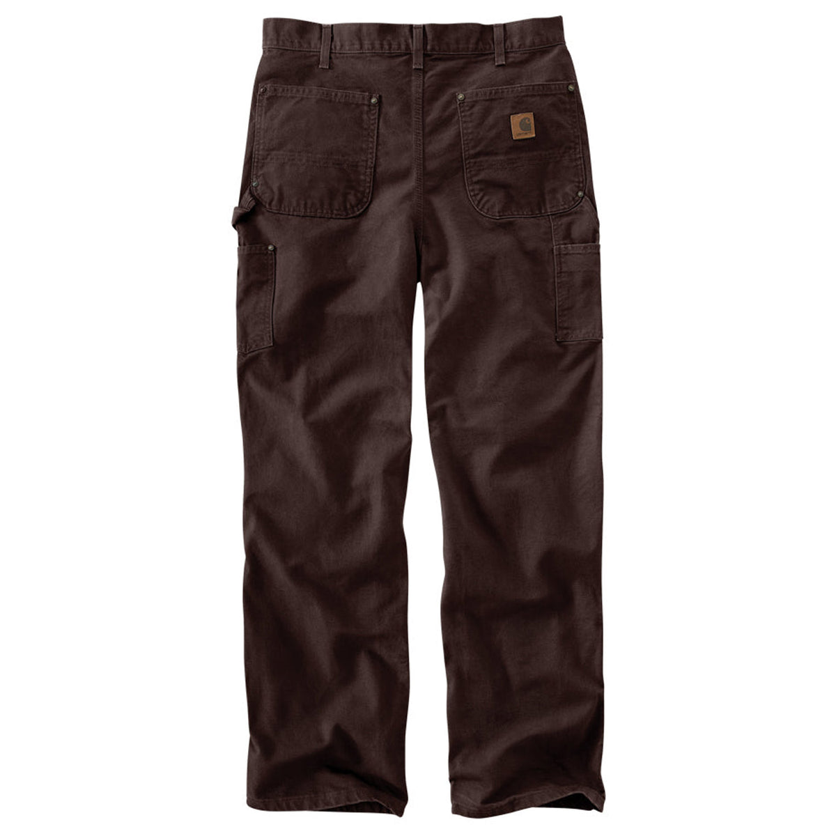 Carhartt Men&#39;s Washed Duck Double-Front Work Dungaree_Dark Brown - Work World - Workwear, Work Boots, Safety Gear