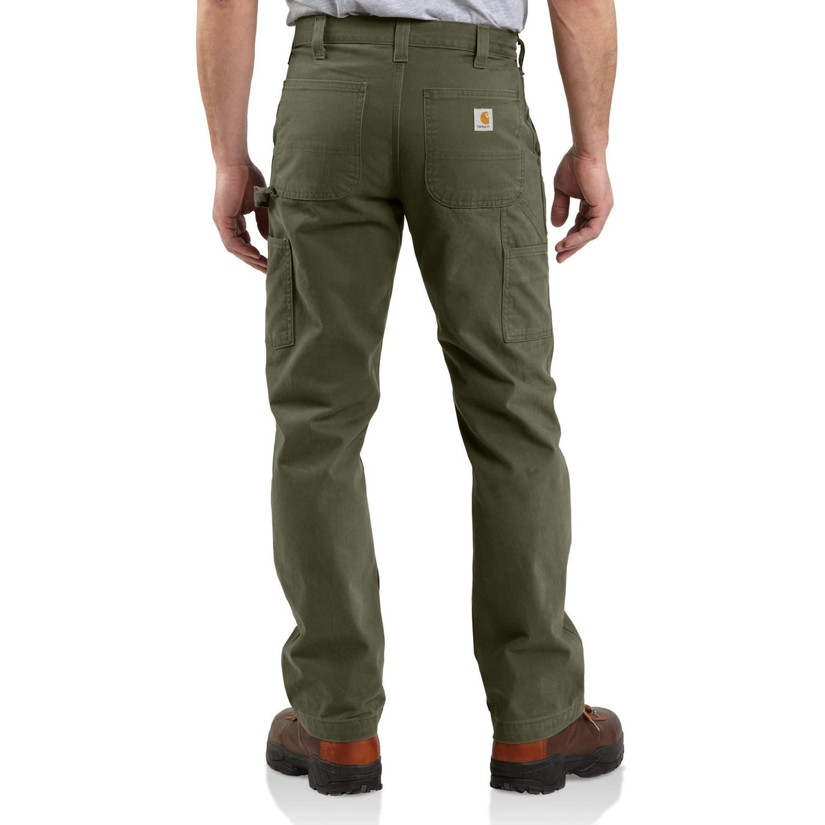 Carhartt Men&#39;s Washed Twill Dungaree_Army Green - Work World - Workwear, Work Boots, Safety Gear