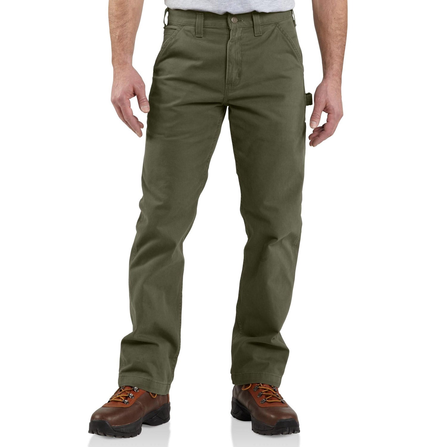 Carhartt Men's Washed Twill Dungaree_Army Green - Work World - Workwear, Work Boots, Safety Gear