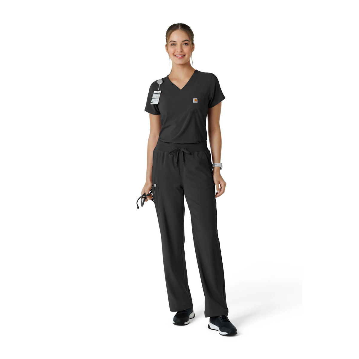 Carhartt Women's Force Cross Flex Tuck-In Scrub Top - Work World - Workwear, Work Boots, Safety Gear