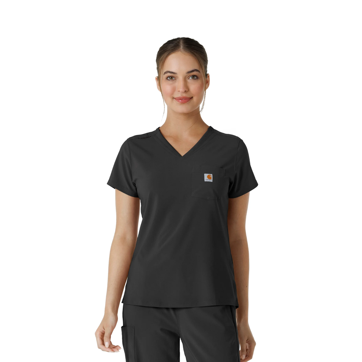 Carhartt Women's Force Cross Flex Tuck-In Scrub Top - Work World - Workwear, Work Boots, Safety Gear