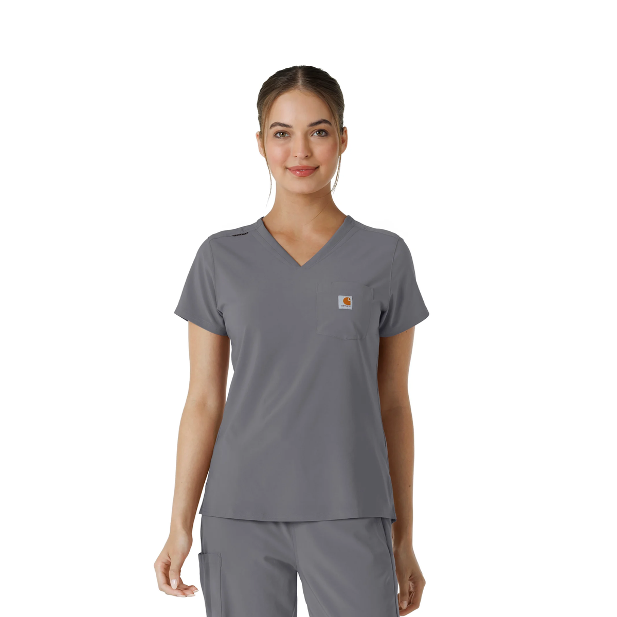 Carhartt Women's Force Cross Flex Tuck-In Scrub Top - Work World - Workwear, Work Boots, Safety Gear