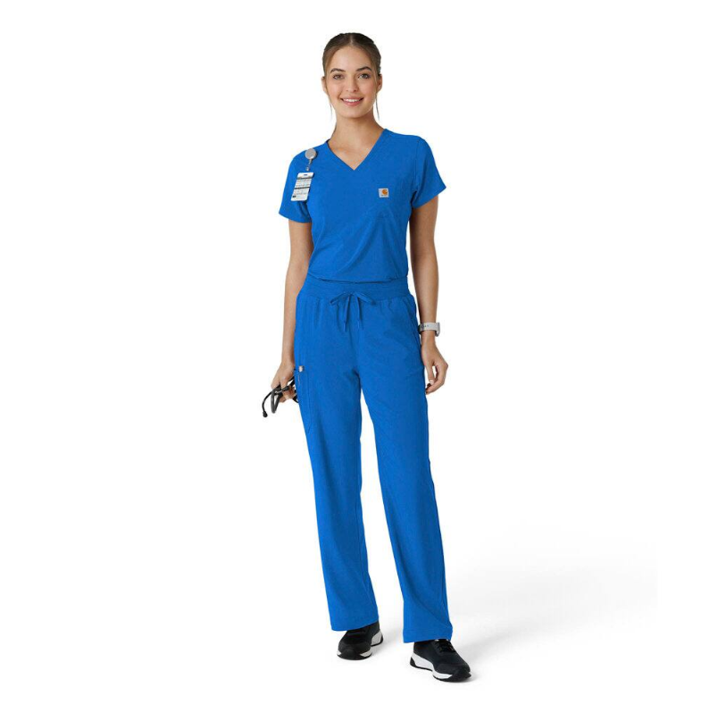 Carhartt Women's Force Cross Flex Tuck-In Scrub Top - Work World - Workwear, Work Boots, Safety Gear