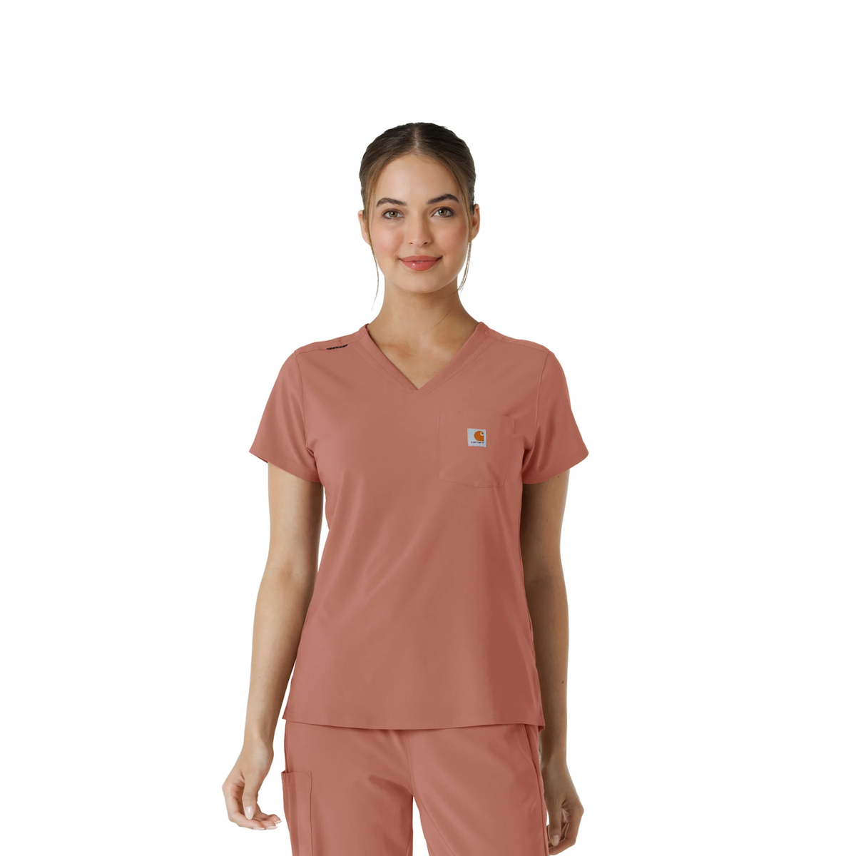 Carhartt Women's Force Cross Flex Tuck-In Scrub Top - Work World - Workwear, Work Boots, Safety Gear