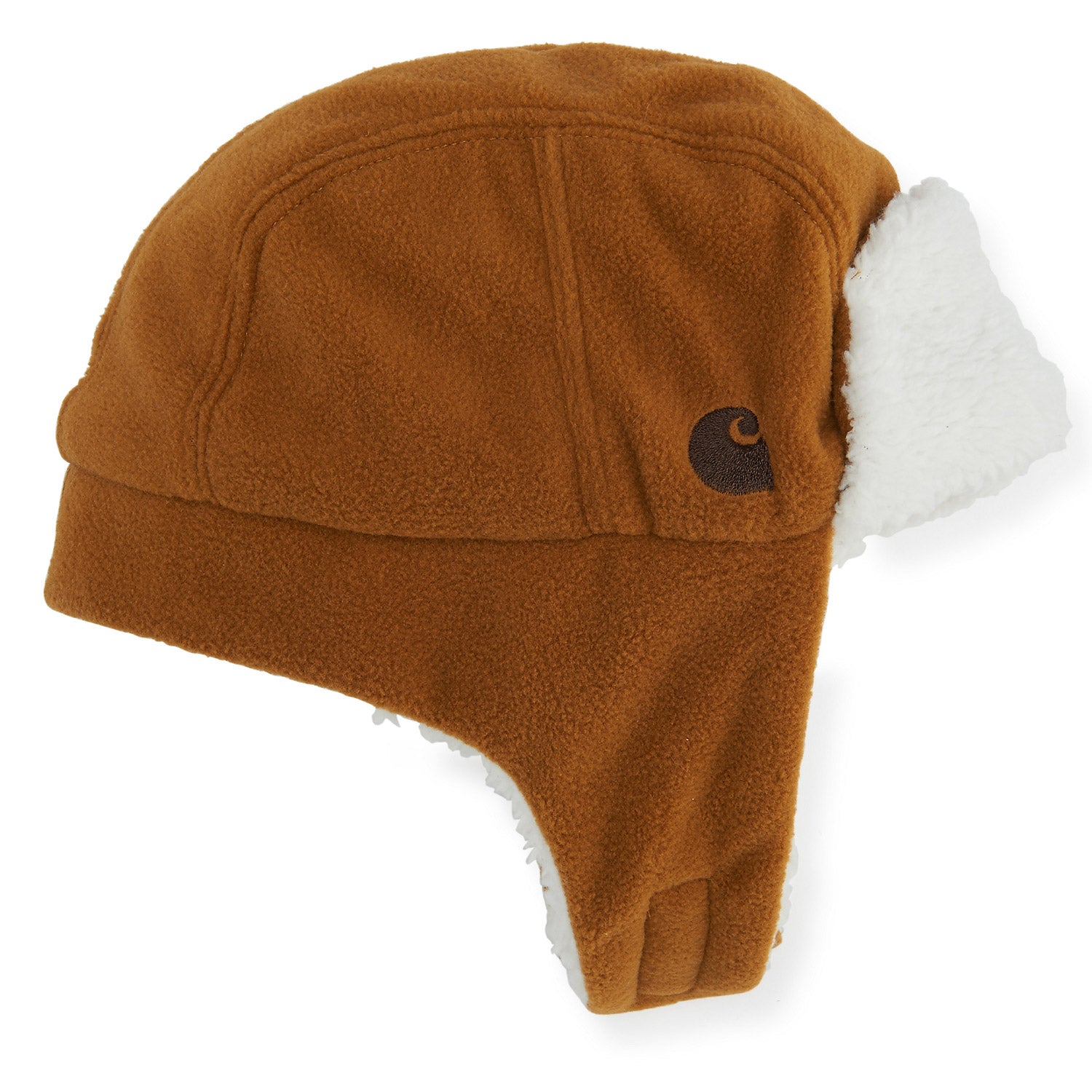 Carhartt Toddler Knit Sherpa Lined Logo Trapper Hat - Work World - Workwear, Work Boots, Safety Gear