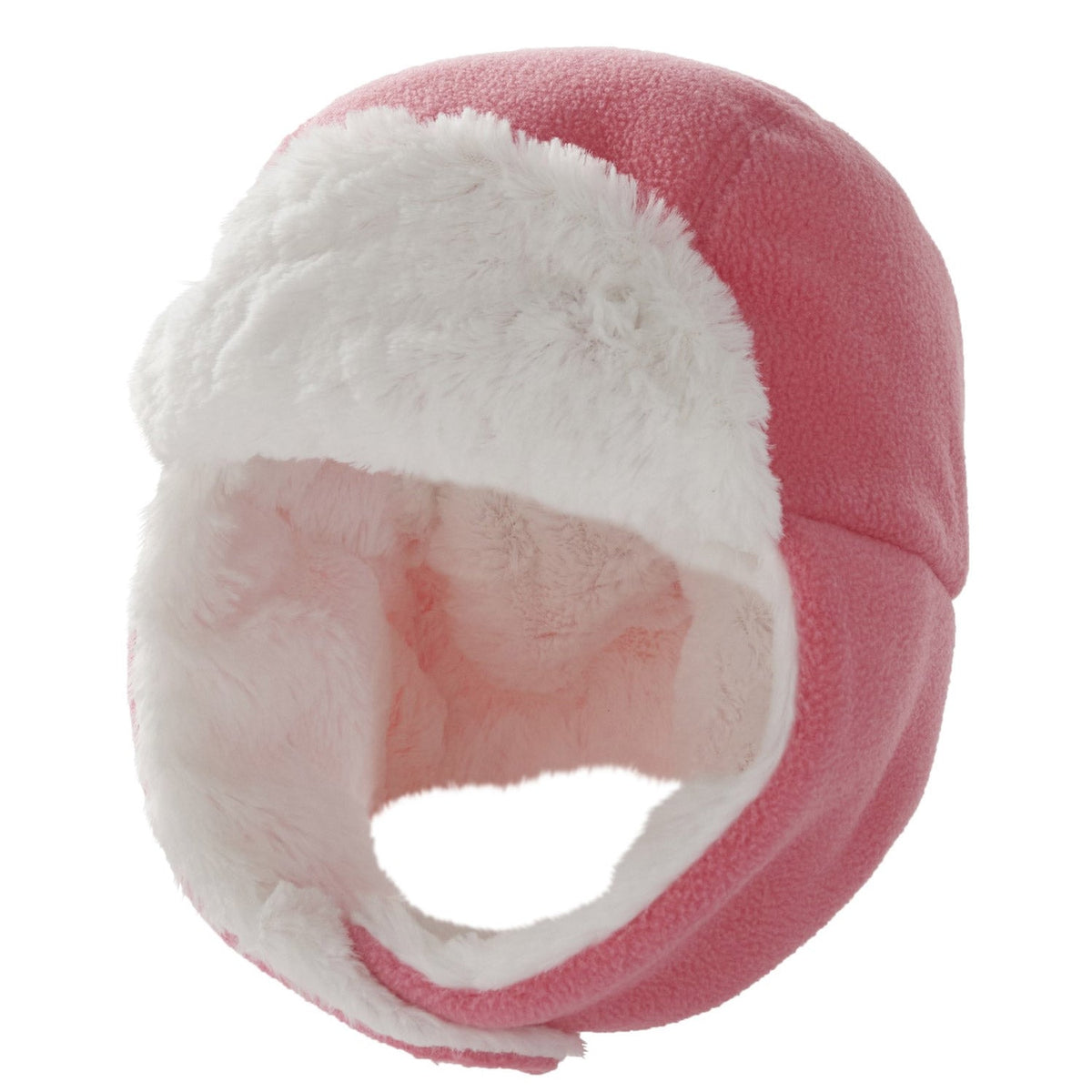 Carhartt Toddler Girls' Knit Sherpa Lined Logo Trapper Hat Hard Hats & Accessories Carhartt Pink Lemonade Toddler