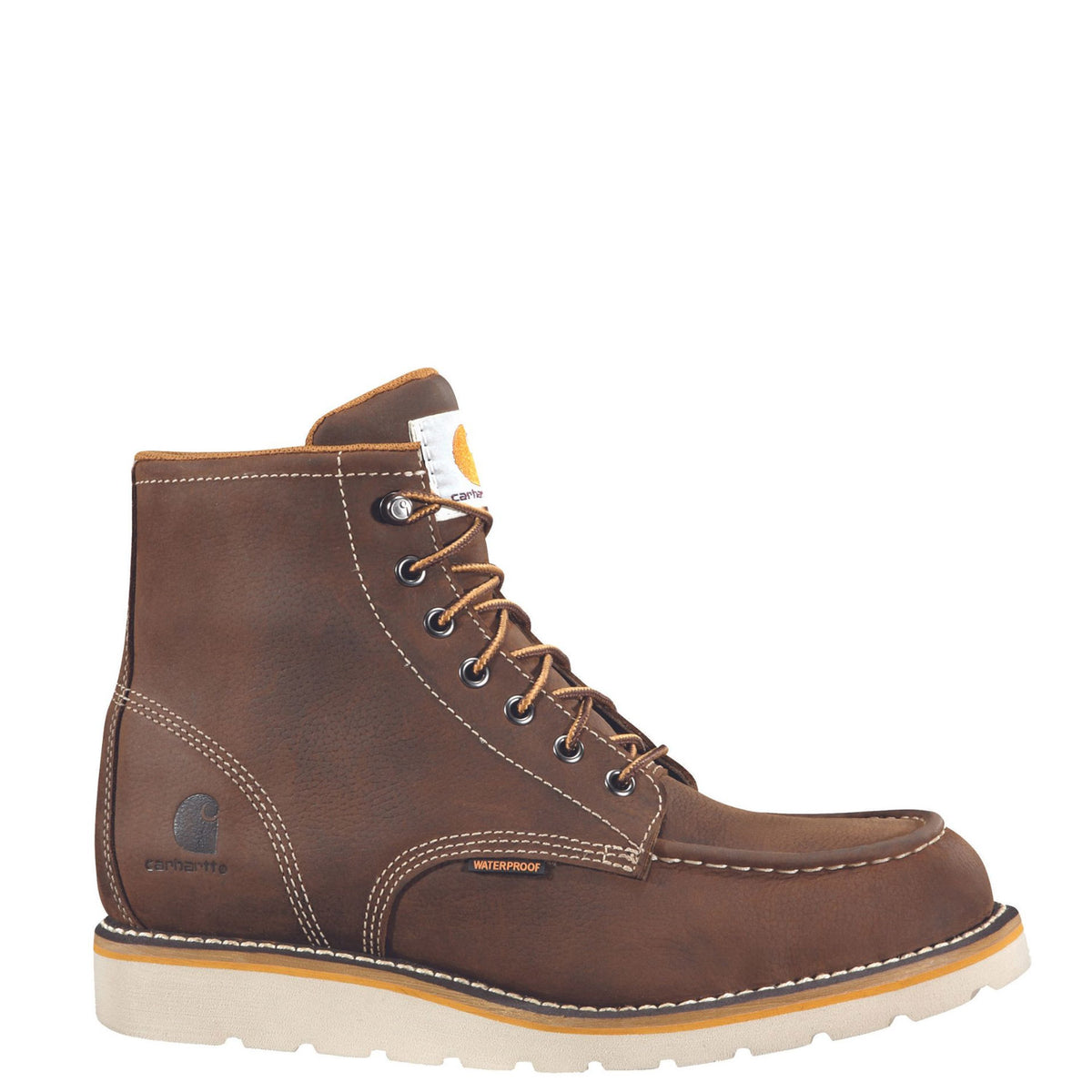 Carhartt Men&#39;s Waterproof 6&quot; Moc Toe Wedge Boot - Work World - Workwear, Work Boots, Safety Gear