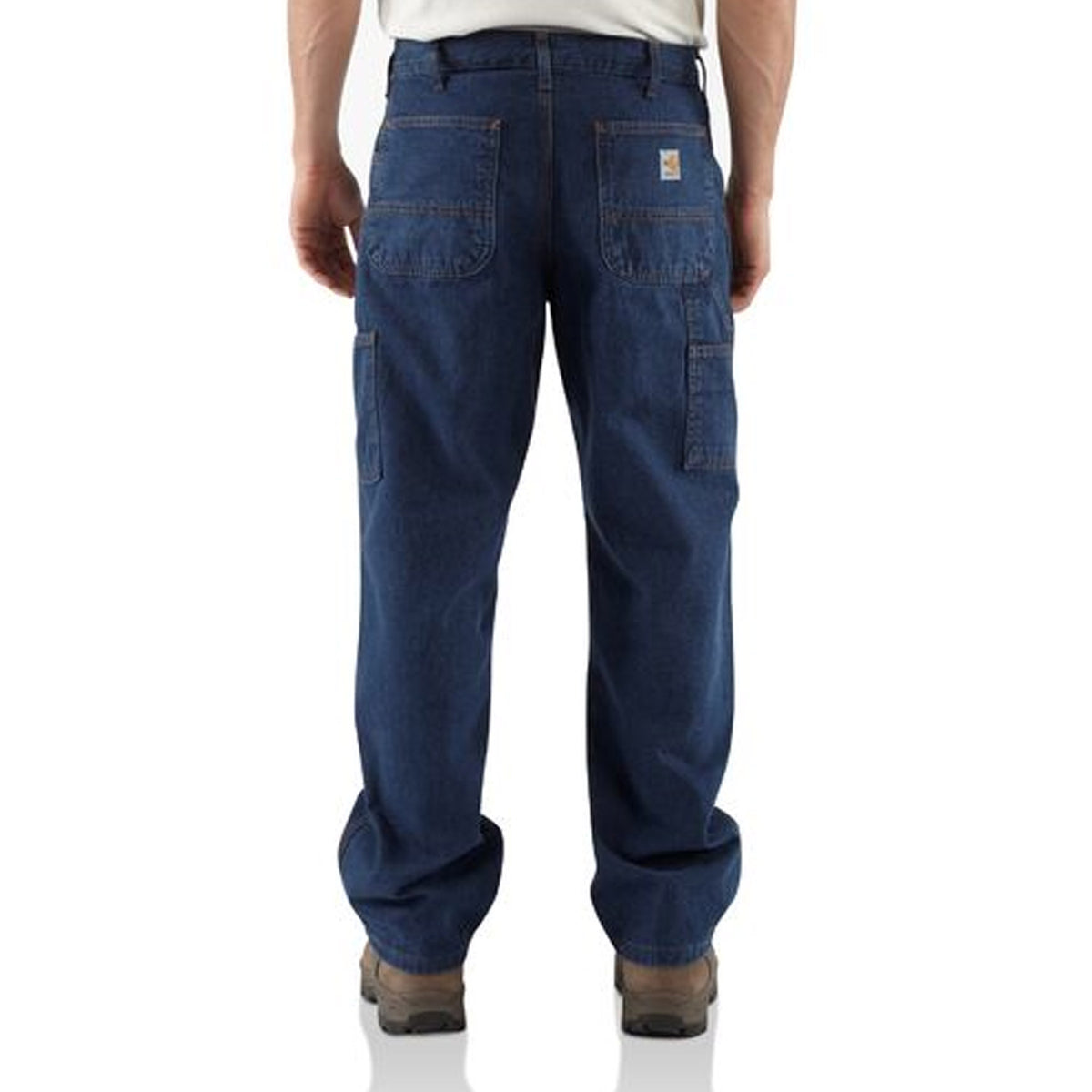 Carhartt Men&#39;s Flame Resistant Signature Denim Dungaree - Work World - Workwear, Work Boots, Safety Gear