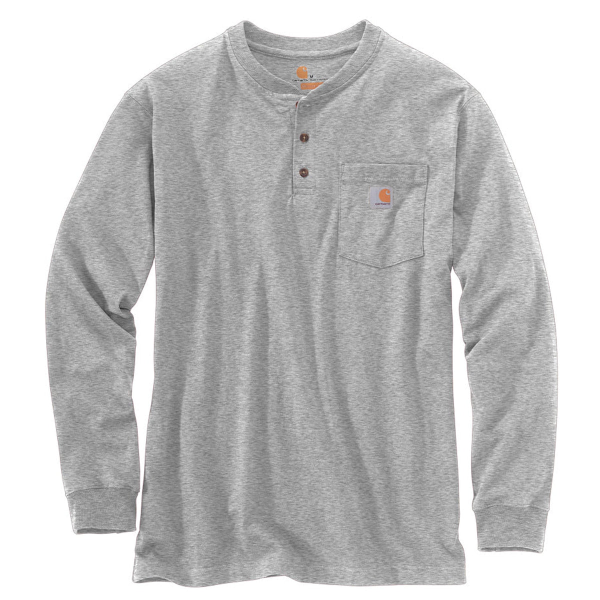 Carhartt Men's Long Sleeve Pocket Henley - Work World - Workwear, Work Boots, Safety Gear
