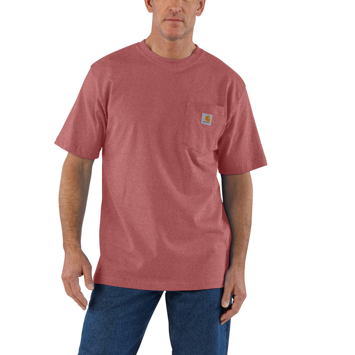 Carhartt Men&#39;s Short Sleeve Pocket T-Shirt_Apple Butter Heather - Work World - Workwear, Work Boots, Safety Gear