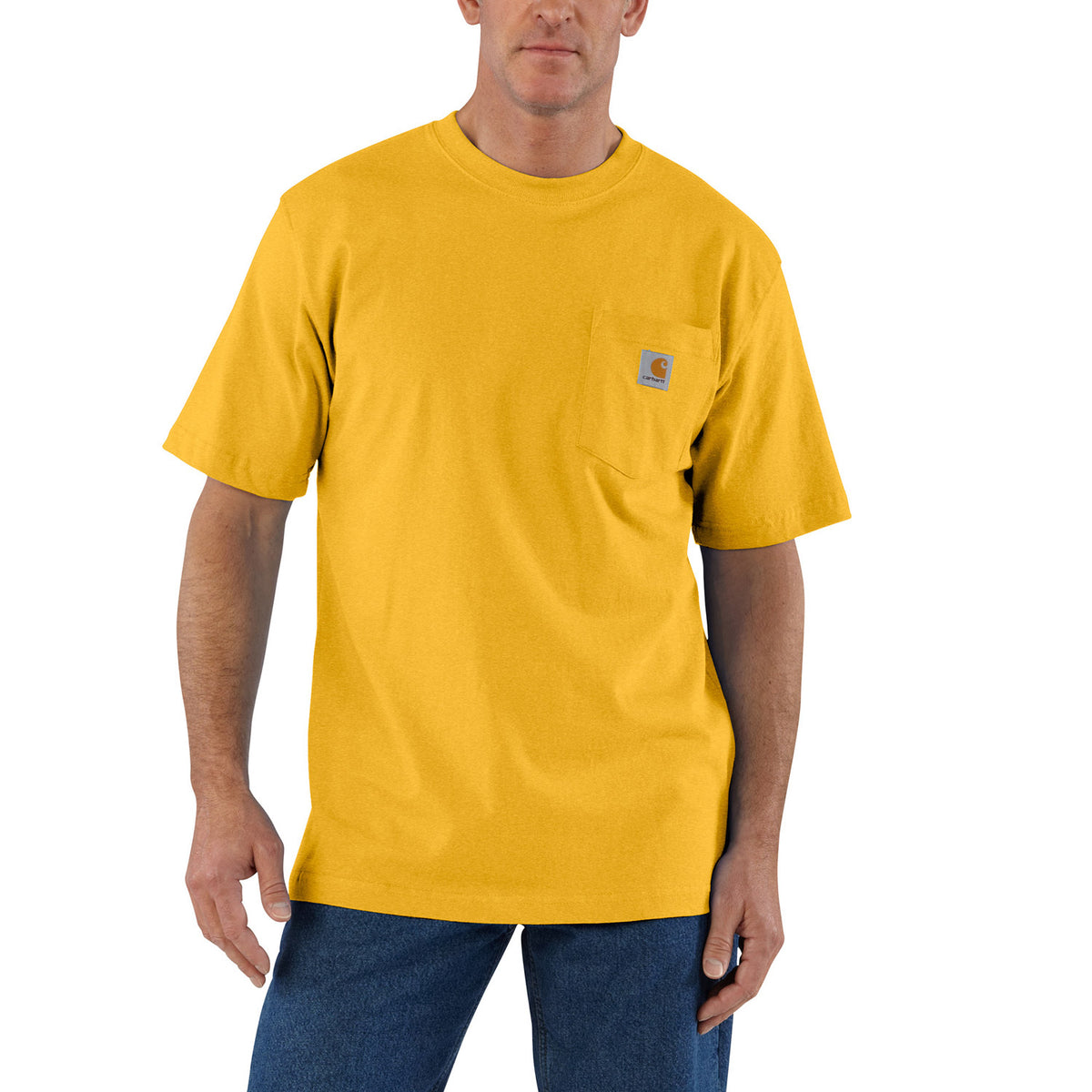 Carhartt Men&#39;s Short Sleeve Pocket T-Shirt_Honeycomb Heather - Work World - Workwear, Work Boots, Safety Gear