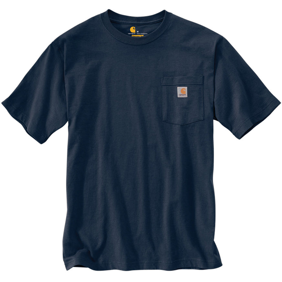 Carhartt Men&#39;s Short Sleeve Pocket T-Shirt_Navy - Work World - Workwear, Work Boots, Safety Gear