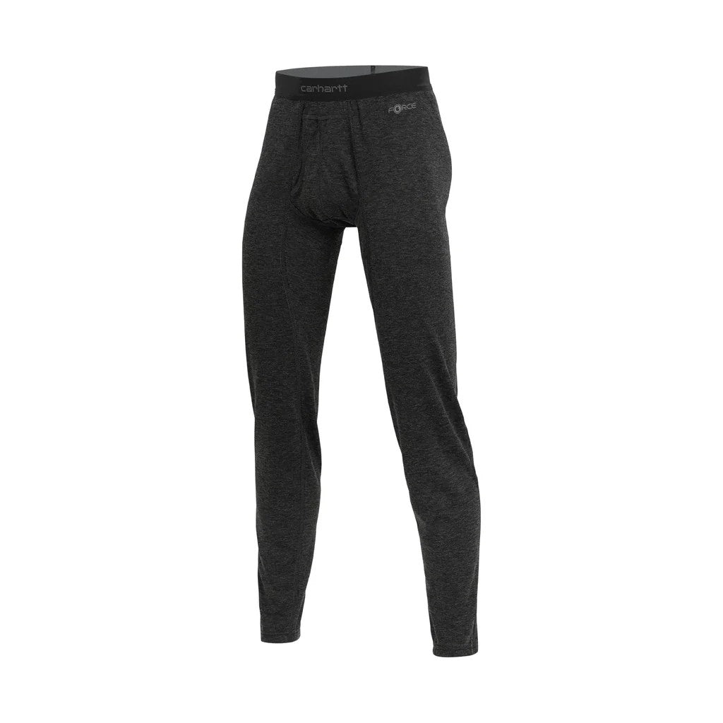 Carhartt Men's Force Midweight Base Layer Pant Thermals & Underwear Carhartt Black Heather 2XL Reg