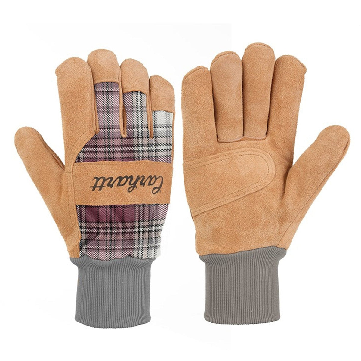 Carhartt Women's Suede Plaid Glove Gloves Carhartt Wild Rose Plaid L