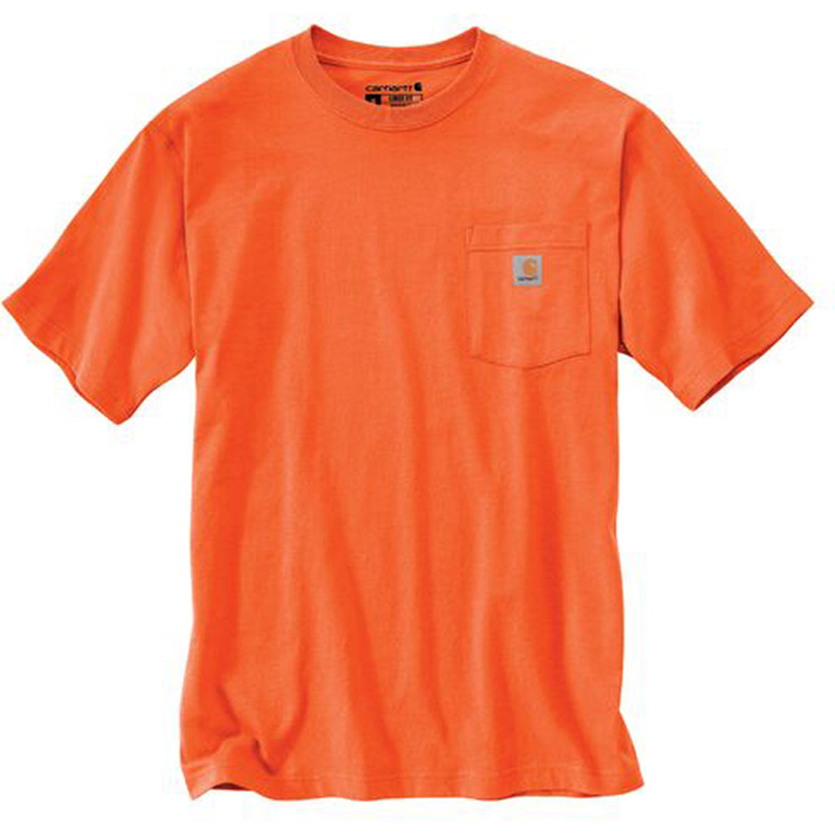 Carhartt Men&#39;s Short Sleeve Pocket T-Shirt_Brite Orange - Work World - Workwear, Work Boots, Safety Gear