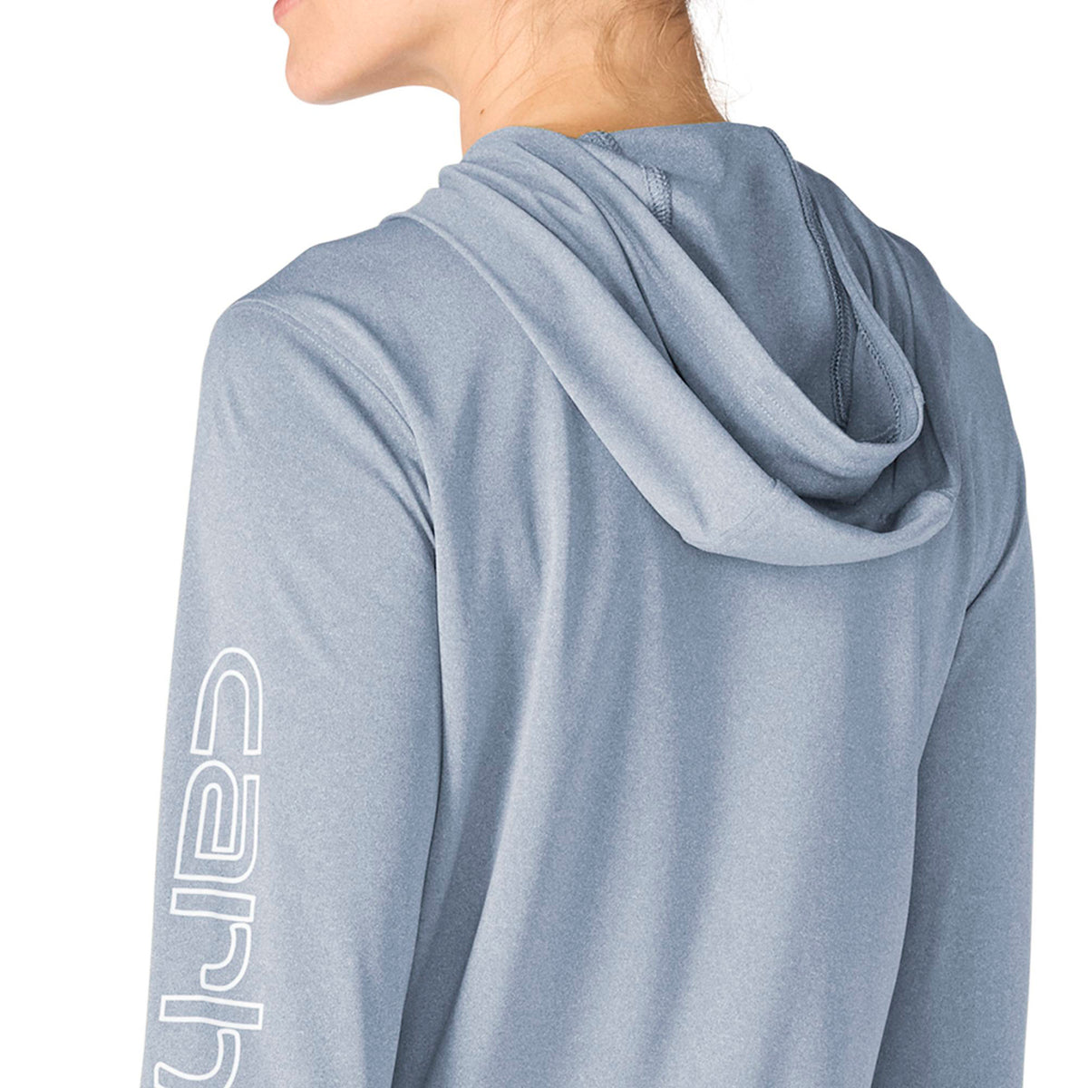 Carhartt Women's Force Sun Defender Relaxed Fit Long Sleeve Graphic Hooded T-Shirt Long Sleeve T-Shirts Carhartt