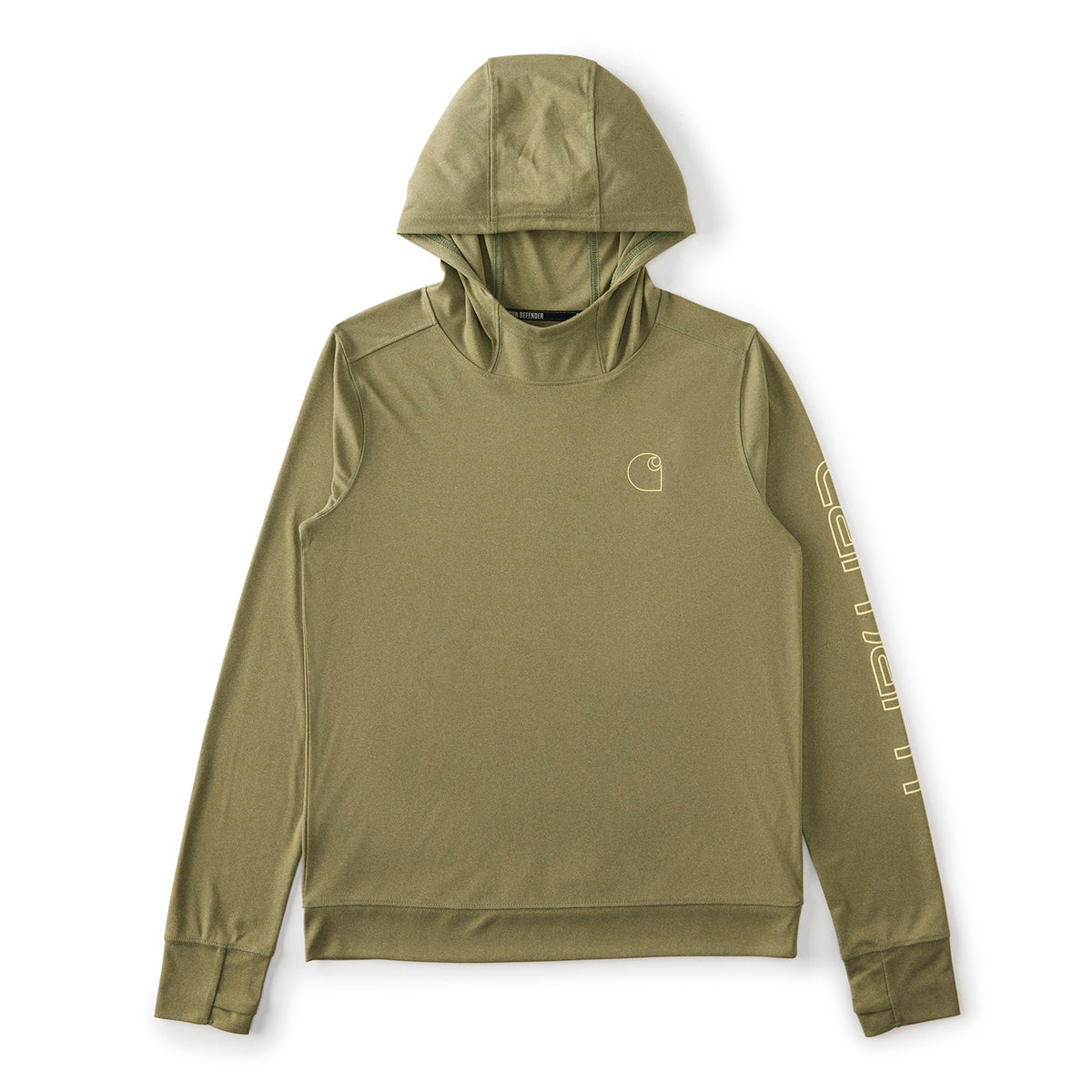 Carhartt Women's Force Sun Defender Relaxed Fit Long Sleeve Graphic Hooded T-Shirt Long Sleeve T-Shirts Carhartt