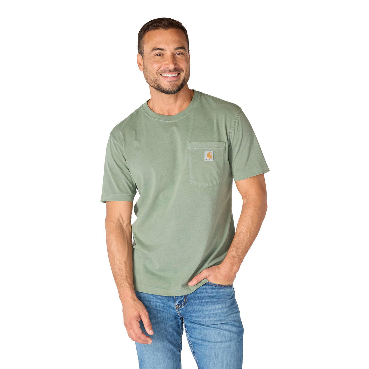 Carhartt Men's Re-Engineered Garment Dyed Pocket Short Sleeve T-Shirt- - Work World - Workwear, Work Boots, Safety Gear