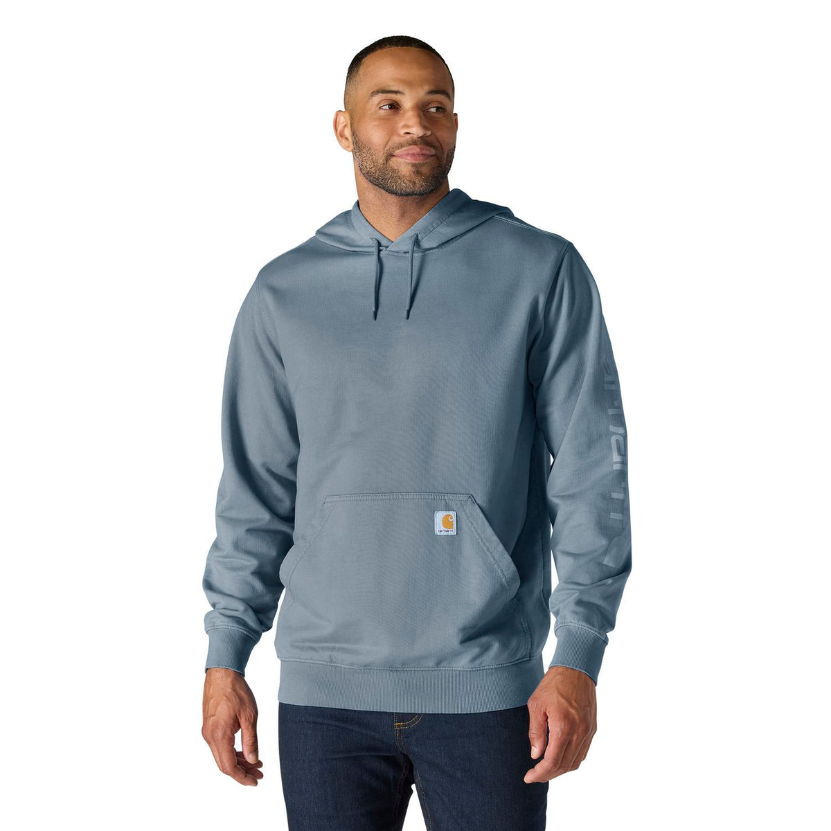 Carhartt Men's Re-Engineered Relaxed Fit Graphic French Terry Hoodie Sweatshirts & Hoodies Carhartt Rolling Thunder 2XL Reg