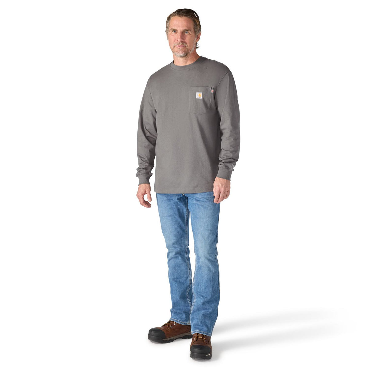 Carhartt Men's FR Force Irvine Loose Long Sleeve Eagle T-Shirt