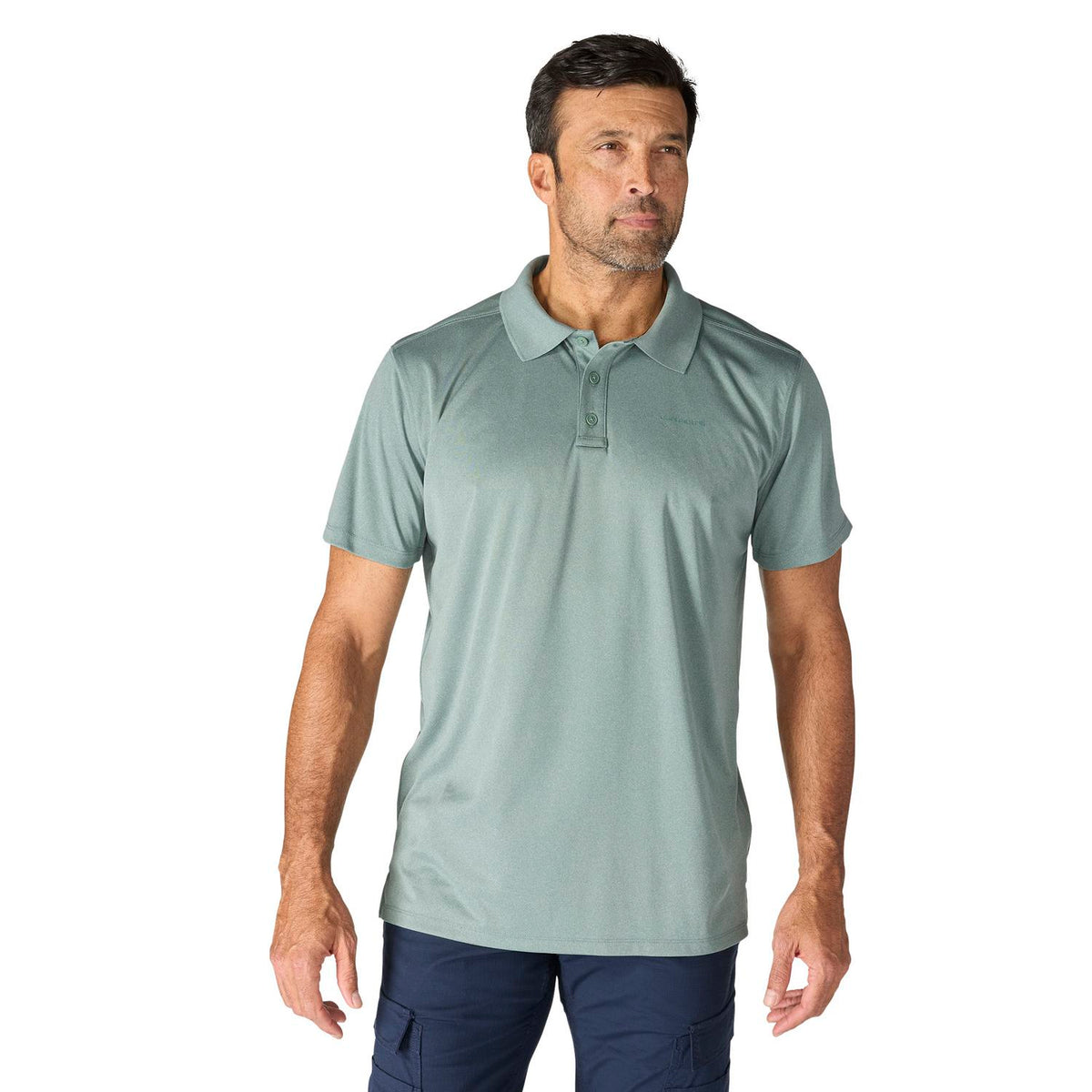Carhartt Men's Force Sun Defender™ Relaxed Logo Polo Work Shirts Carhartt Green Slate 2XL Reg