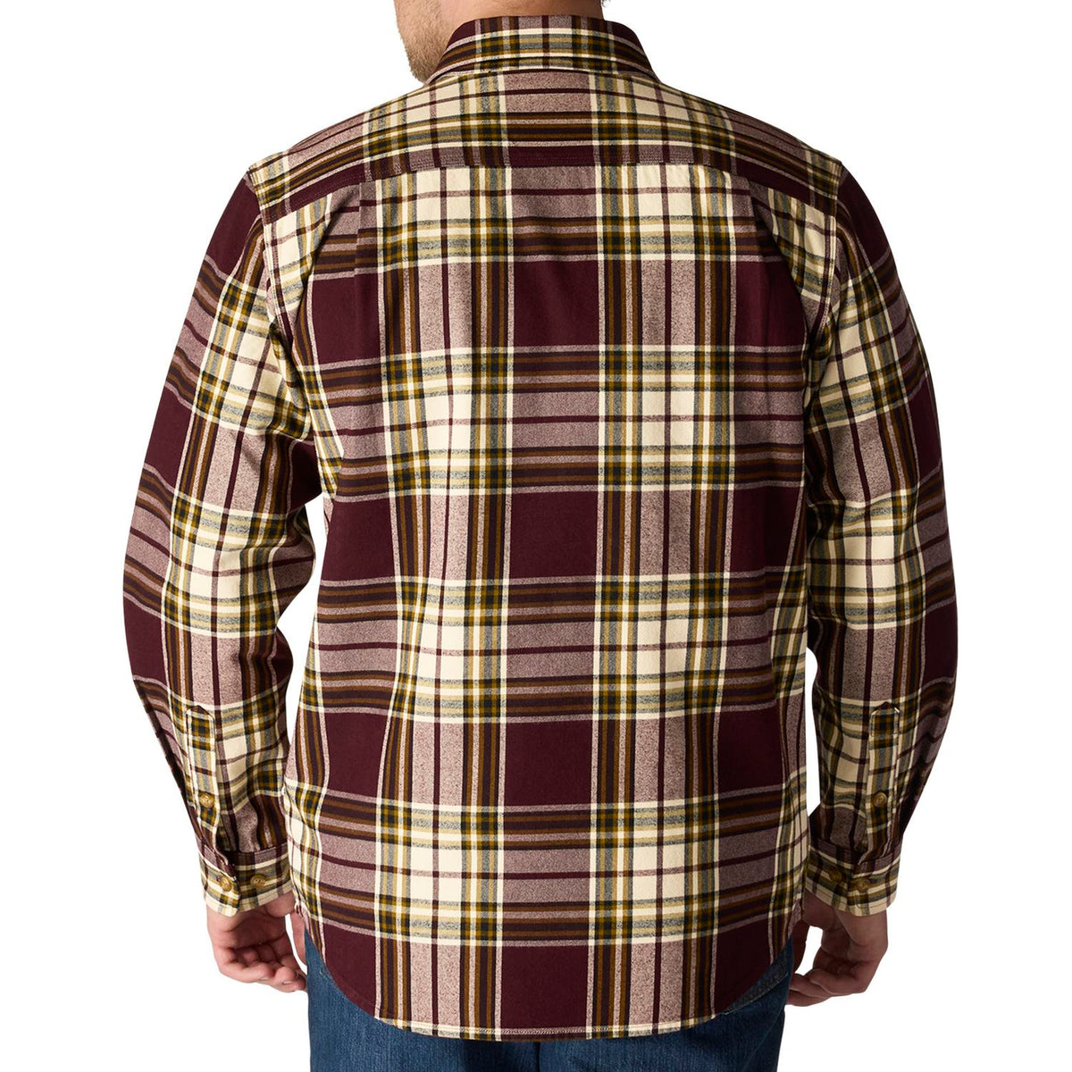 Carhartt Men's Loose Fit Heavyweight Long Sleeve Flannel Plaid Work Shirt Work Shirts Carhartt