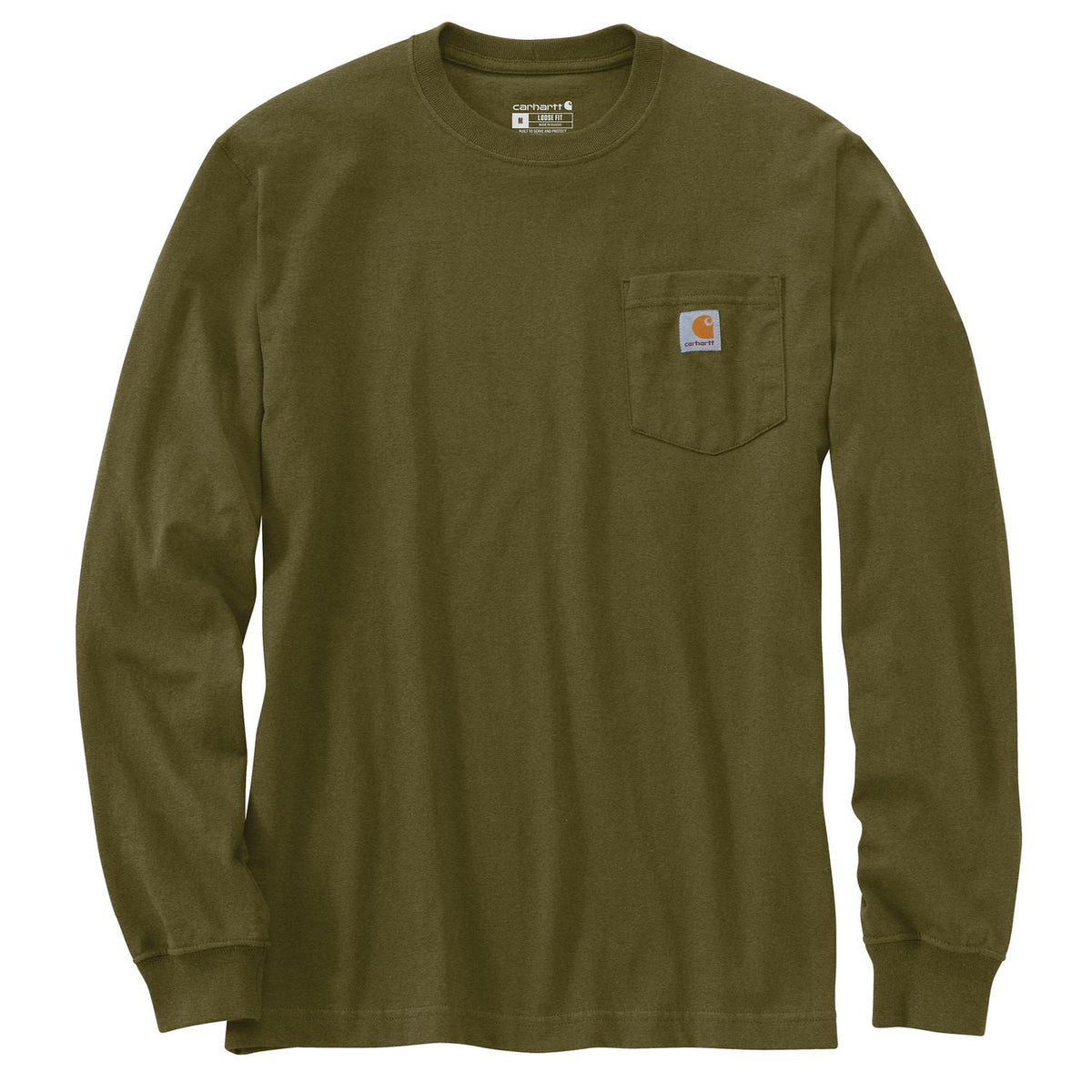 Carhartt Men's Loose Fit Heavyweight Long-Sleeve Pocket 1889 Graphic T-Shirt Long Sleeve T-Shirts Carhartt