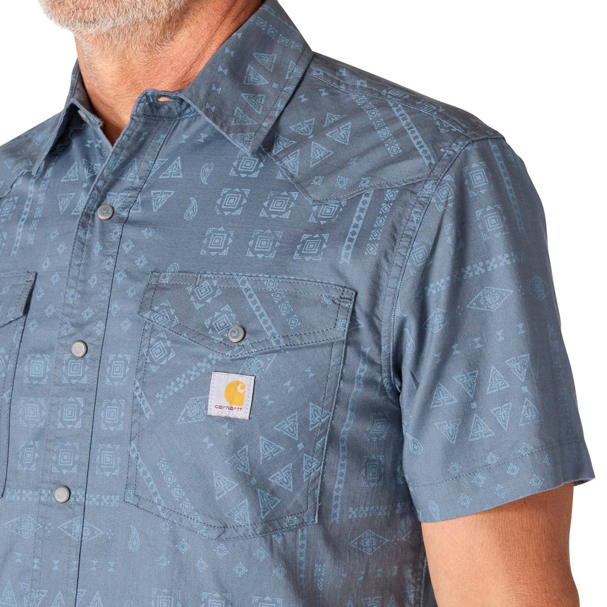 Carhartt Men's Montana Bozeman Relaxed Short Sleeve Plaid Shirt - Work World - Workwear, Work Boots, Safety Gear