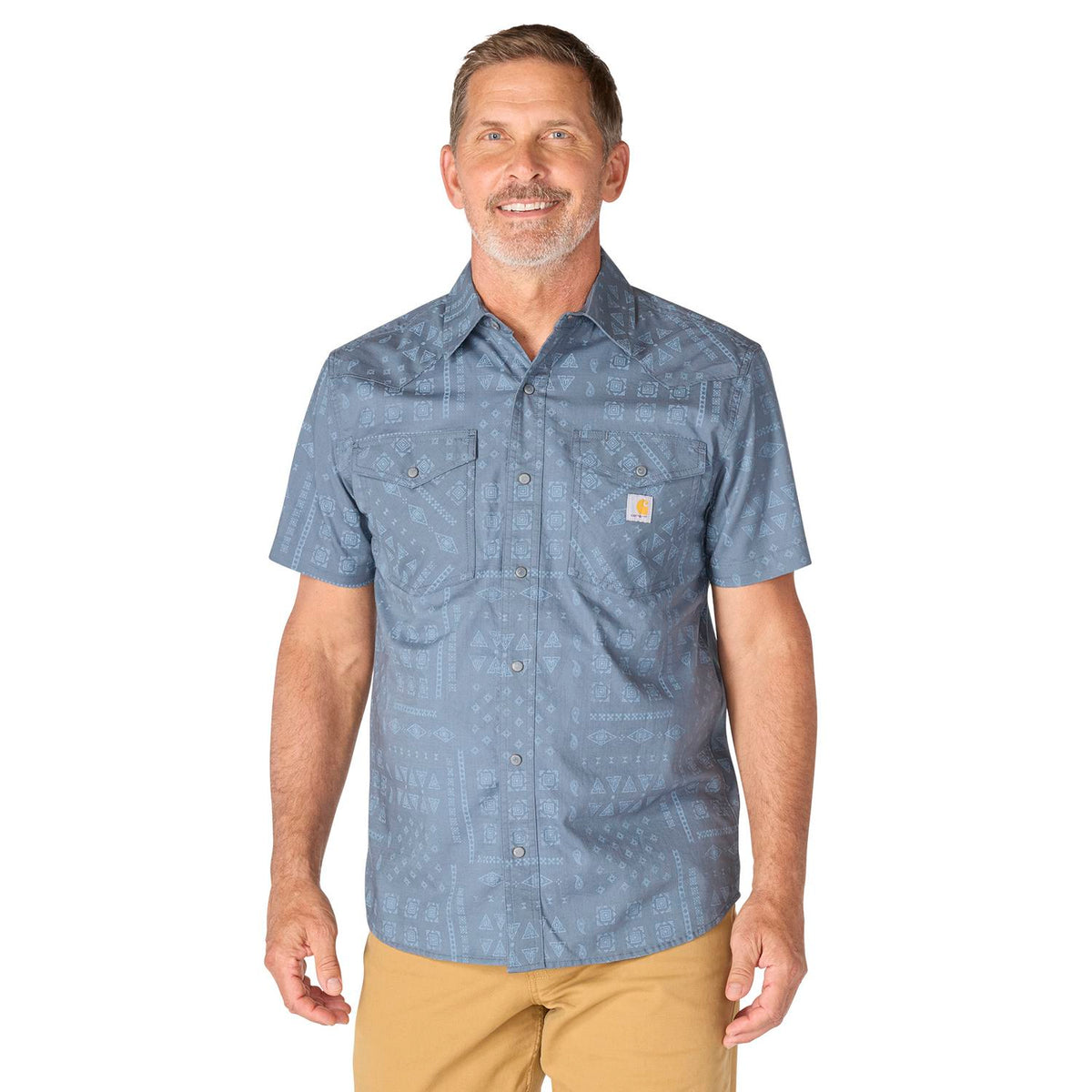 Carhartt Men's Montana Bozeman Relaxed Short Sleeve Plaid Shirt - Work World - Workwear, Work Boots, Safety Gear