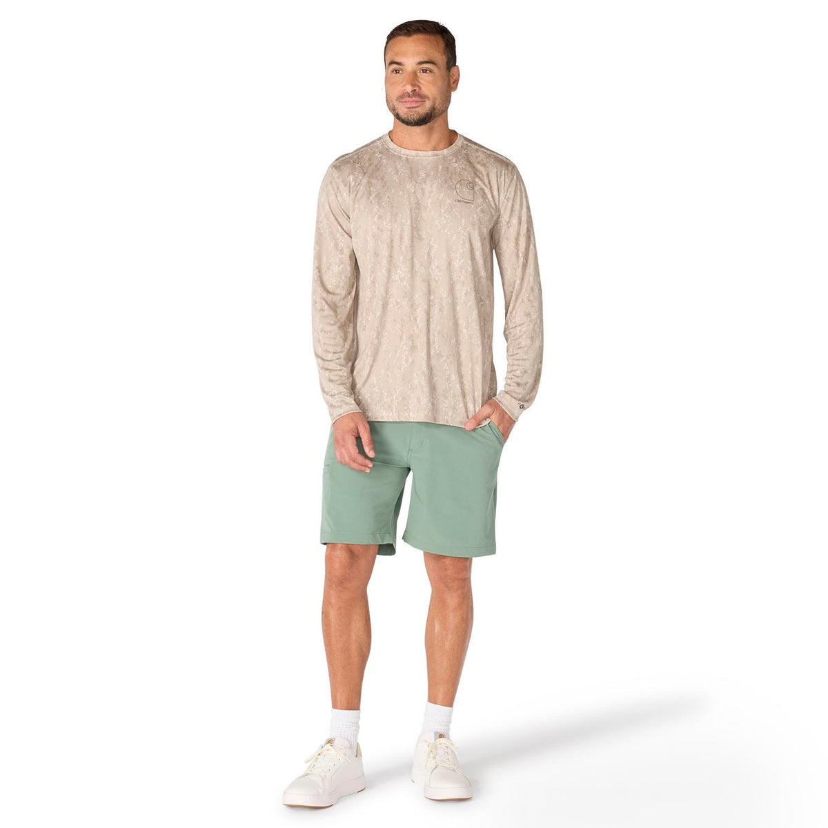 Carhartt Men's Force Sun Defender™ Relaxed Print Long Sleeve T-Shirt Long Sleeve T-Shirts Carhartt