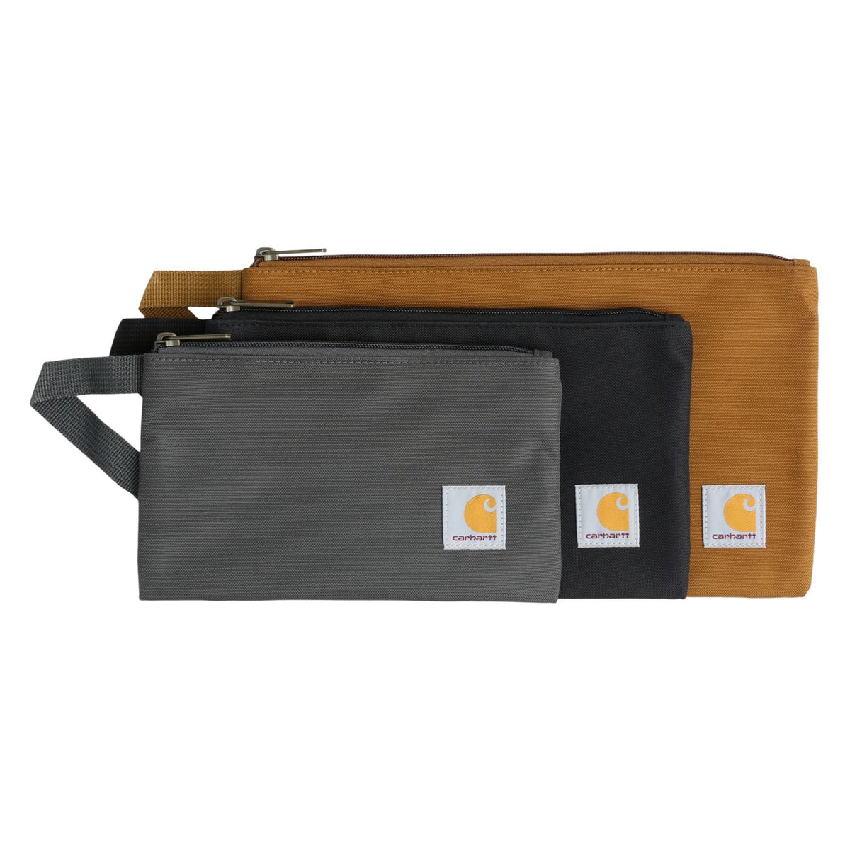 Carhartt Zippered Utility Pouch Set Tool Bags Carhartt Carhartt Brown/Black/Gravel OS