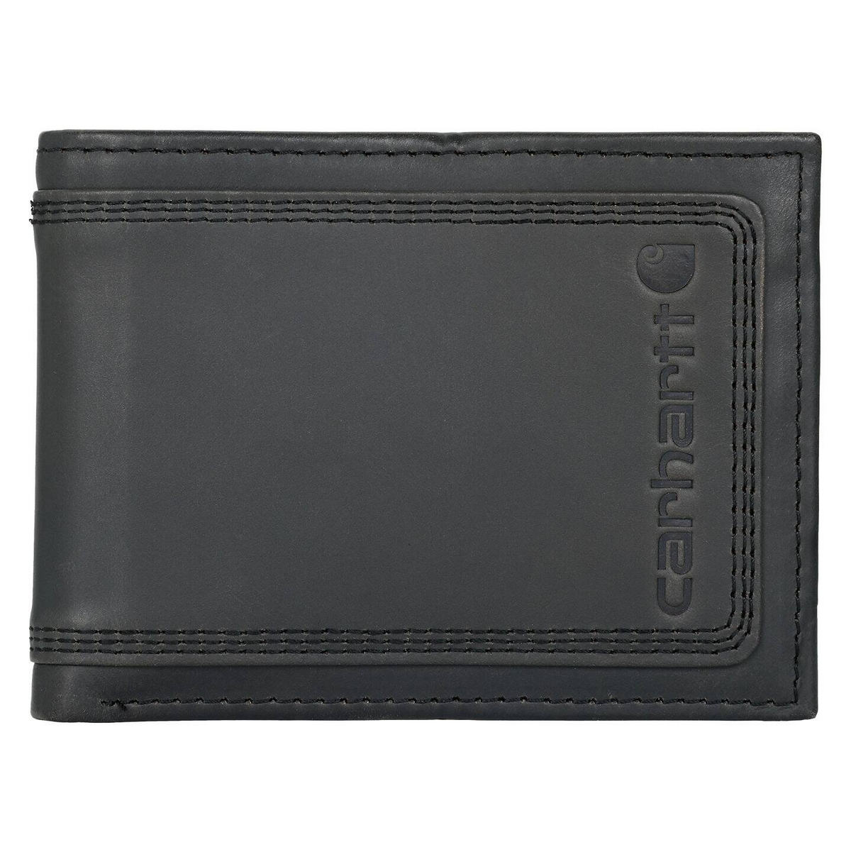 Carhartt Leather Triple-Stitched Passcase Wallets Carhartt Black OS