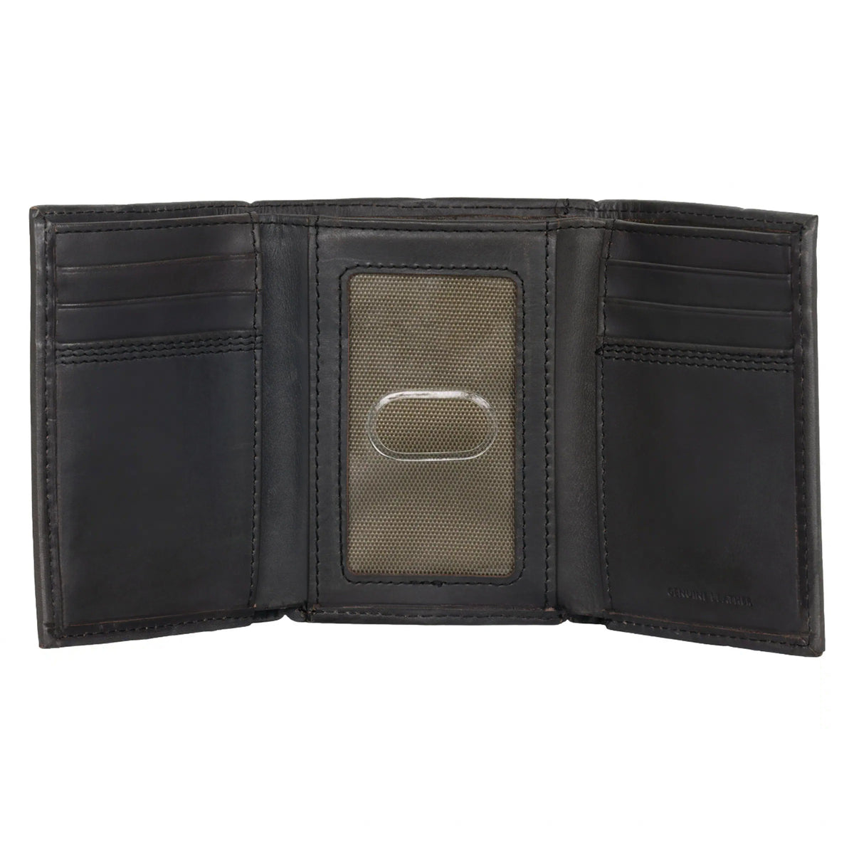 Carhartt Leather Triple-Stitched Trifold Wallet